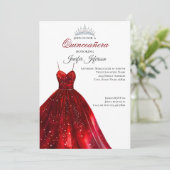 Invitation élégante de Quinceanera (Debout devant)