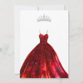 Invitation élégante de Quinceanera (Dos)