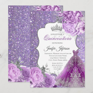 Invitation élégante de Quinceanera