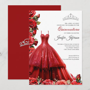 Invitation élégante de Quinceanera