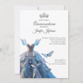 Invitation élégante de Quinceanera (Devant)
