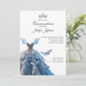 Invitation élégante de Quinceanera (Debout devant)