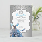 Invitation élégante de Quinceanera (Debout devant)