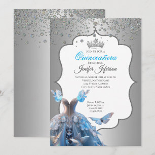 Invitation élégante de Quinceanera