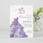 Invitation élégante de Quinceanera (Debout devant)