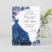Invitation élégante de Quinceanera (Debout devant)