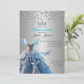 Invitation élégante de Quinceanera (Debout devant)