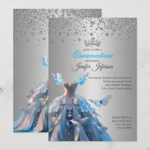 Invitation élégante de Quinceanera