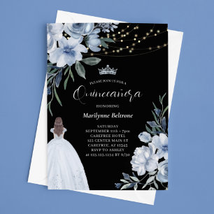 Invitation élégante de Quinceañera de la princesse