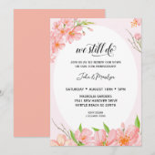 Invitation élégante de renouvellement de vœux d'an (Devant / Derrière)