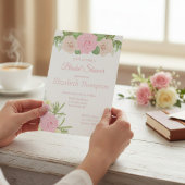 Invitation élégante de rose saumon floral pour une