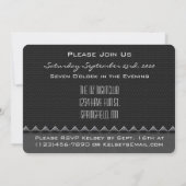 Invitation élégante de soirée d'enterrement de vie (Dos)