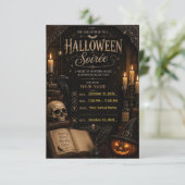 🕯️ Invitation élégante de soirée gothique d'Hallo (Debout devant)