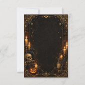 🕯️ Invitation élégante de soirée gothique d'Hallo (Dos)