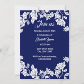 Invitation élégante de style chinoiserie (Dos)