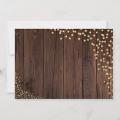 Invitation élégante de Thanksgiving avec paillette (Dos)