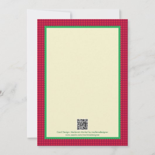 Invitation élégante d'échange de biscuit de (Dos)