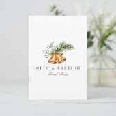 Invitation Elégante décoration de Noël Douche nuptiale Invita (Debout devant)