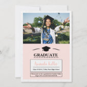 Invitation Élégante demande de diplôme en photo (Devant)