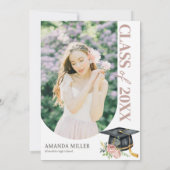 Invitation Élégante demande de diplôme en photo (Dos)