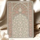 Invitation Elégante dentelle florale Mariage douce pinte