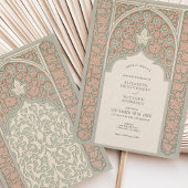 Invitation Elégante dentelle florale Mariage douce pinte