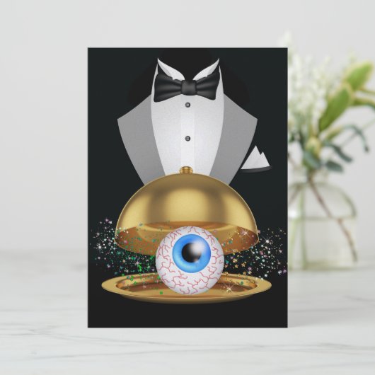 Invitation élégante d'Halloween - SRF (Debout devant)