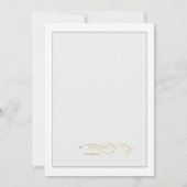 Invitation élégante d'obtention du diplôme de (Dos)