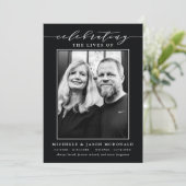 INVITATION ÉLÉGANTE DOUBLE CÉLÉBRATION DU SERVICE FUNÉRAL DE  (Debout devant)