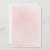 Invitation Elégante douche botanique brillante dorée dorée (Dos)