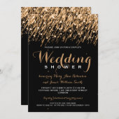 Invitation Elégante douche Couples Chutes D'Or (Devant / Derrière)