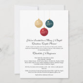 Invitation Elégante douche Couples de Noël (Devant)