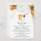 Invitation Élégante douche de couple pour Elle et Lui (Devant)