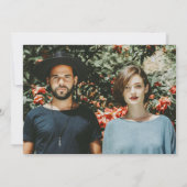 Invitation Elégante douche Fiançailles par Couples par la pos (Dos)