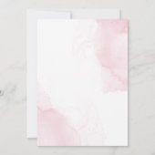 Invitation Elégante douche nuptiale couleur rose vif (Dos)