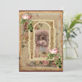 Invitation élégante du jour de mère de roses de (Debout devant)