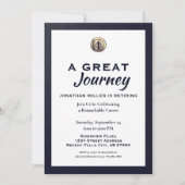 Invitation Élégante du Parti de la retraite (Devant)