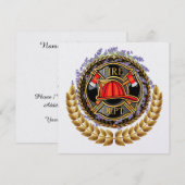 Invitation élégante du service d'incendie (Devant / Derrière)