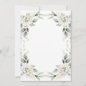 Invitation Elégante Dusty Blue Green Party (Dos)