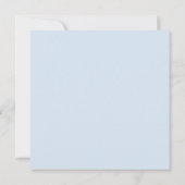 Invitation Elégante Dusty Blue & Navy Fête des mariées floral (Dos)