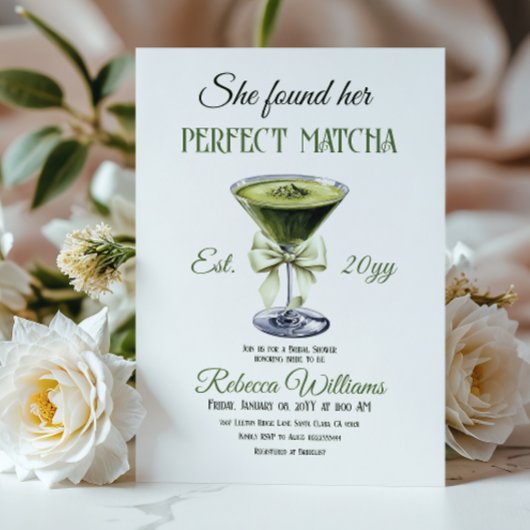 Invitation Élégante, Elle A Trouvé Sa Fête des mariées Parfai