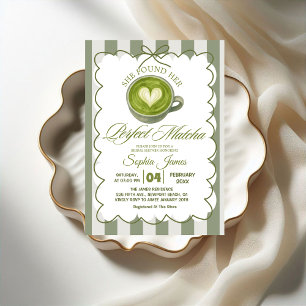 Invitation Élégante Elle a Trouvé Sa Parfaite Fête de Fiançai