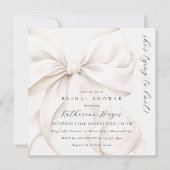 Invitation Elégante Elle noue la Fête des mariées de la ceint (Devant)