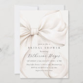 Invitation Elégante Elle noue la Fête des mariées de la ceint (Devant)