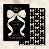 Invitation Elégante Elle noue la Fête des mariées de la ceint