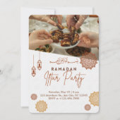 Invitation élégante en or pour Iftar de Ramadan av (Devant)