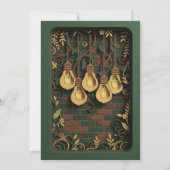 Invitation Élégante en Papier Découpe 3D avec Moti (Dos)