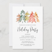 Invitation Élégante Entreprise Fête de Noël d'entreprise (Devant)