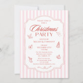 Invitation Élégante entreprise Fête de Noël Société Fête (Devant)