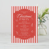 Invitation Élégante entreprise Fête de Noël Société Fête (Debout devant)